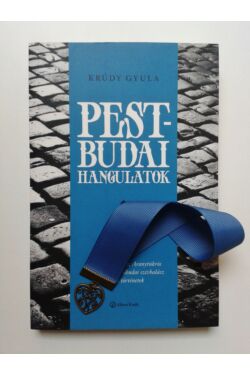 Krúdy Pest-budai hangulatok könyv + Kék szalagos könyvjelző szív függővel 